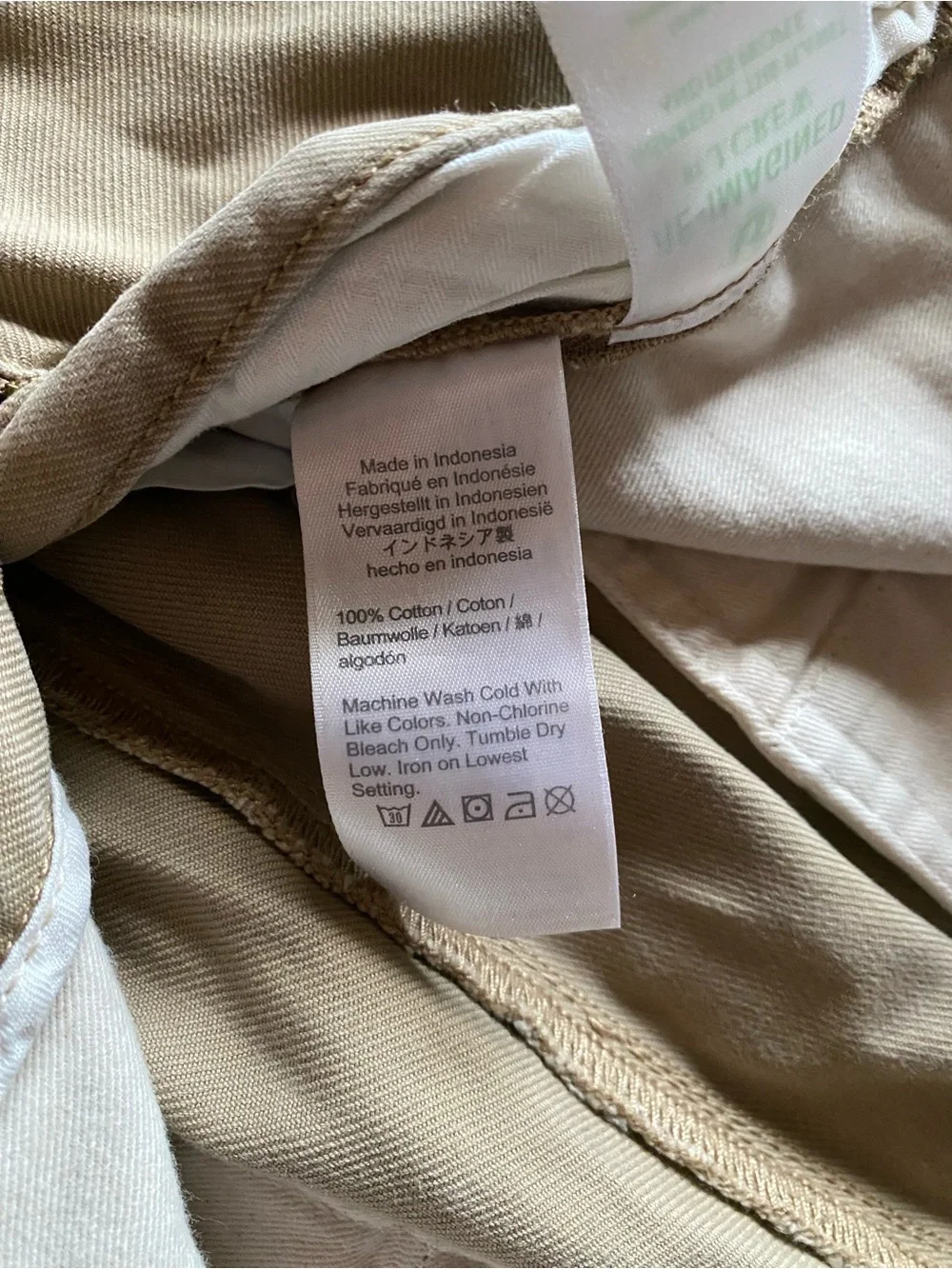 J Crew Men's Khaki Classic Relaxed Fit Chinos 100% Cotton Size W 30 L 32